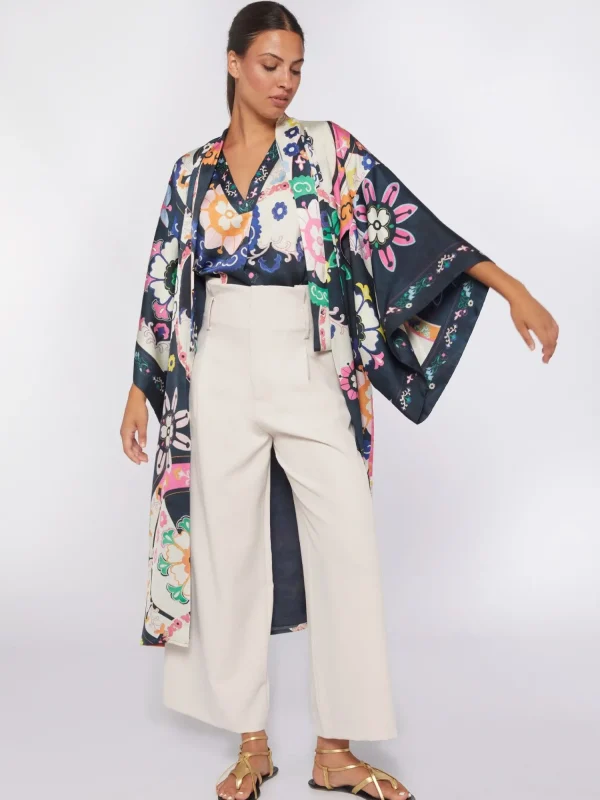 Mujer Vilagallo Abrigo Kimono Suzani