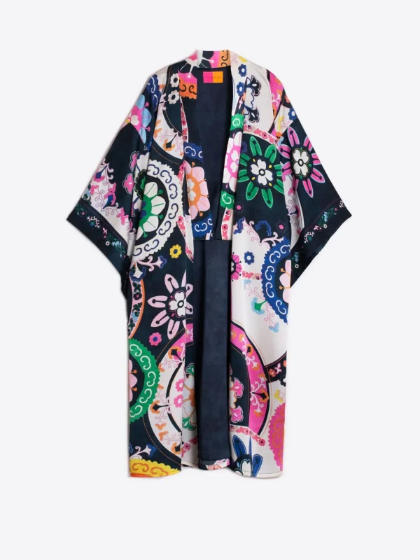 Mujer Vilagallo Abrigo Kimono Suzani