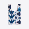 Mujer Vilagallo Bolso Estampado Ikat Azul