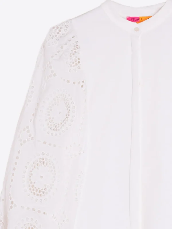 Mujer Vilagallo Camisa Dina Sangallo White