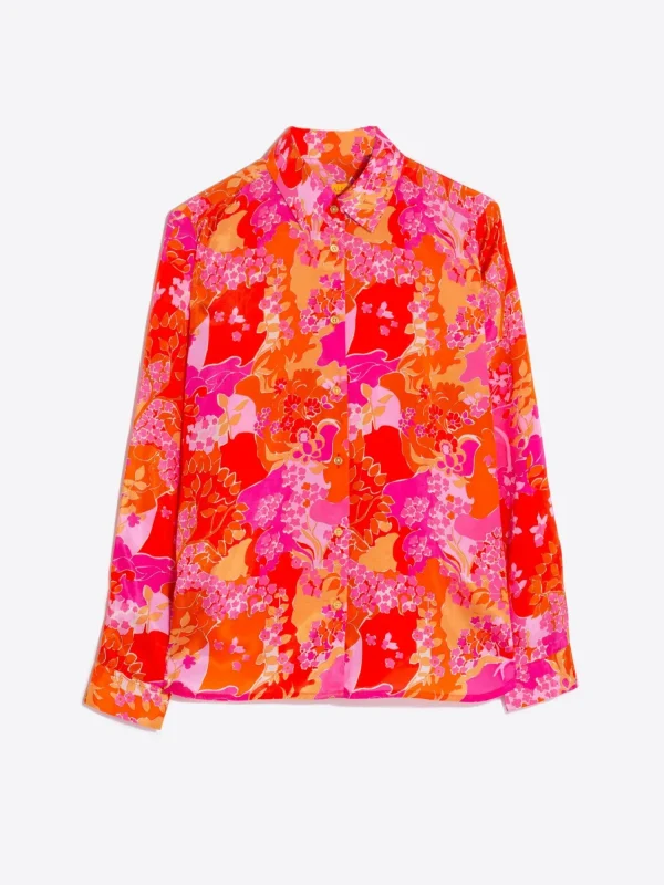 Mujer Vilagallo Camisa Estampado Pink Blossom