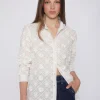 Mujer Vilagallo Camisa Flores Bordadas