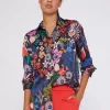 Mujer Vilagallo Camisa Fluida Estampado Flores