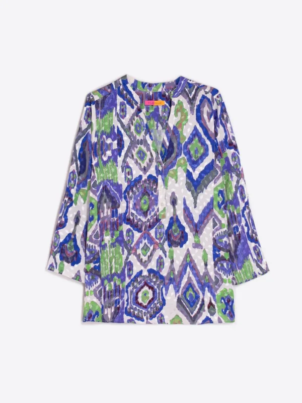 Mujer Vilagallo Camisa Francina Watercolour Ikat