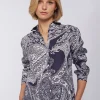 Mujer Vilagallo Camisa Lino Estampado Paisley