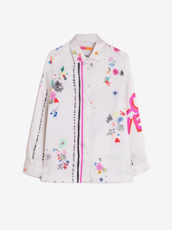 Mujer Vilagallo Camisa Love Grafitti