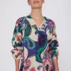 Mujer Vilagallo Camisa Maxi Paisley Print