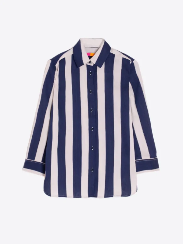 Mujer Vilagallo Camisa Sara Elba Stripes Ii