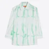 Mujer Vilagallo Camisa Sara Green Tie Dye