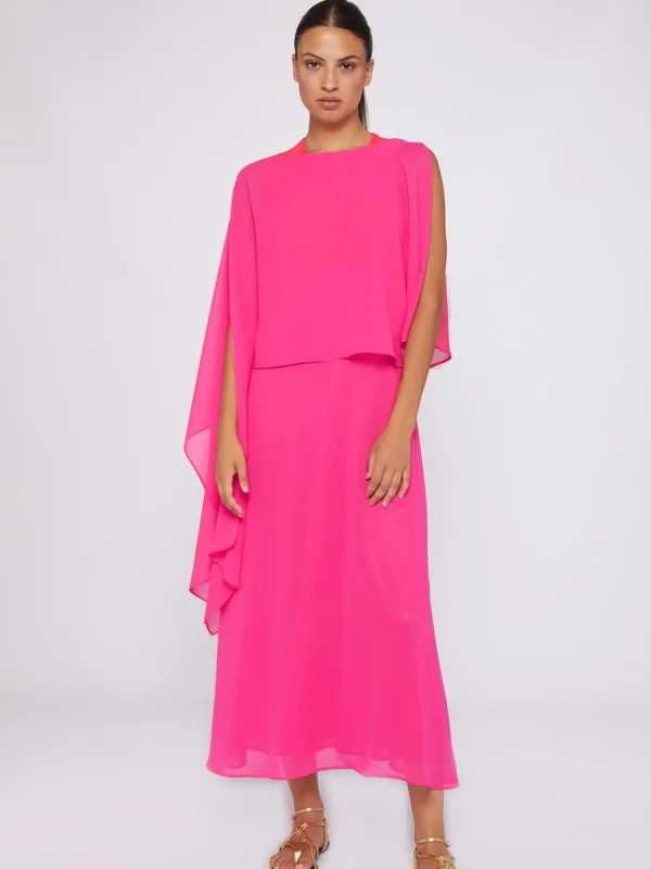 Mujer Vilagallo Capa Mirelle Pink Chiffon