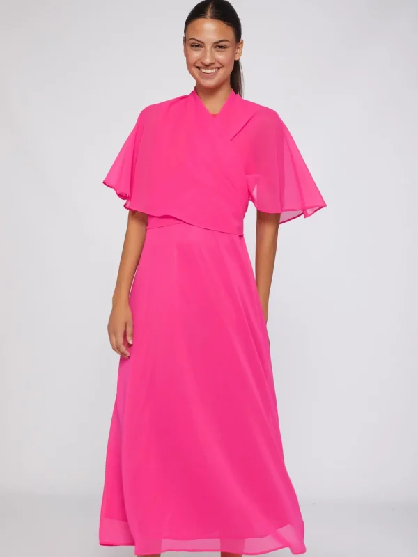 Mujer Vilagallo Capa Mirelle Pink Chiffon