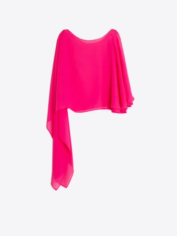 Mujer Vilagallo Capa Mirelle Pink Chiffon