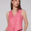 Mujer Vilagallo Chaleco Smart Pink Savile