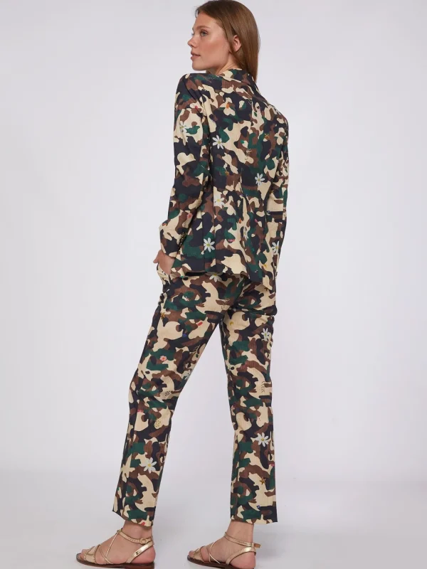 Mujer Vilagallo Chaqueta Estampado Camuflaje