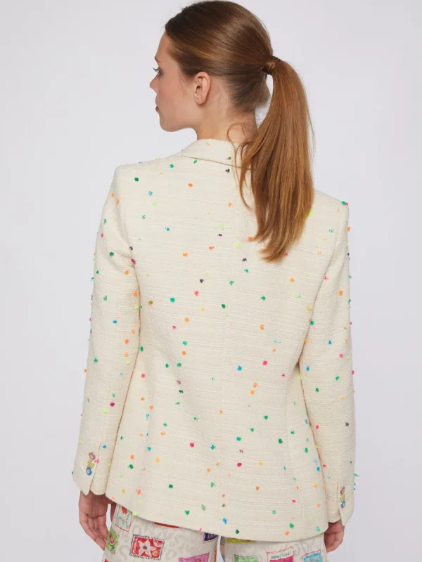 Mujer Vilagallo Chaqueta Hannah Ecru Multicolour