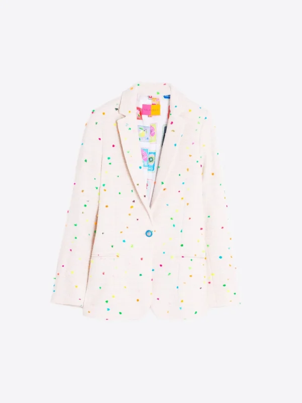 Mujer Vilagallo Chaqueta Hannah Ecru Multicolour