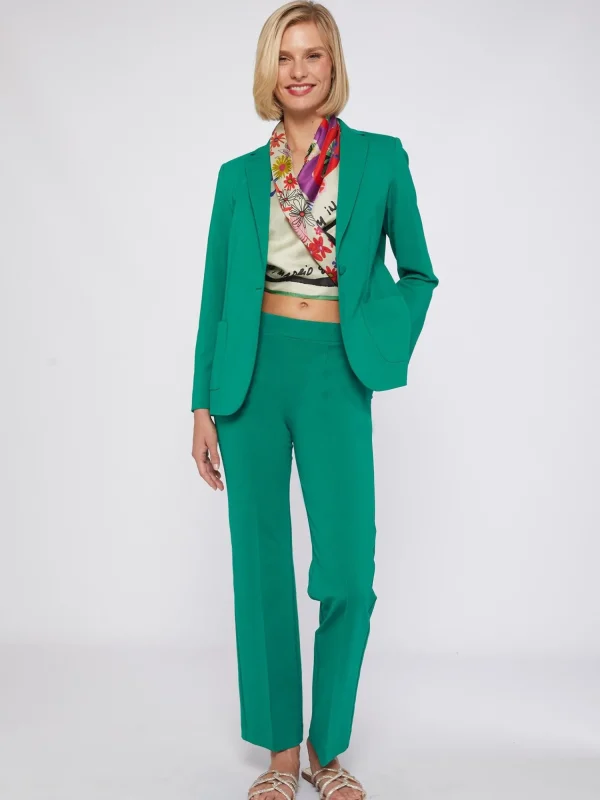 Mujer Vilagallo Chaqueta Harlow Green Knit Perfect Fit