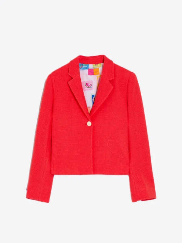 Mujer Vilagallo Chaqueta Imma Madelaine Coral