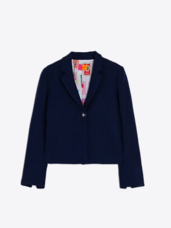 Mujer Vilagallo Chaqueta Imma Navy Madelaine