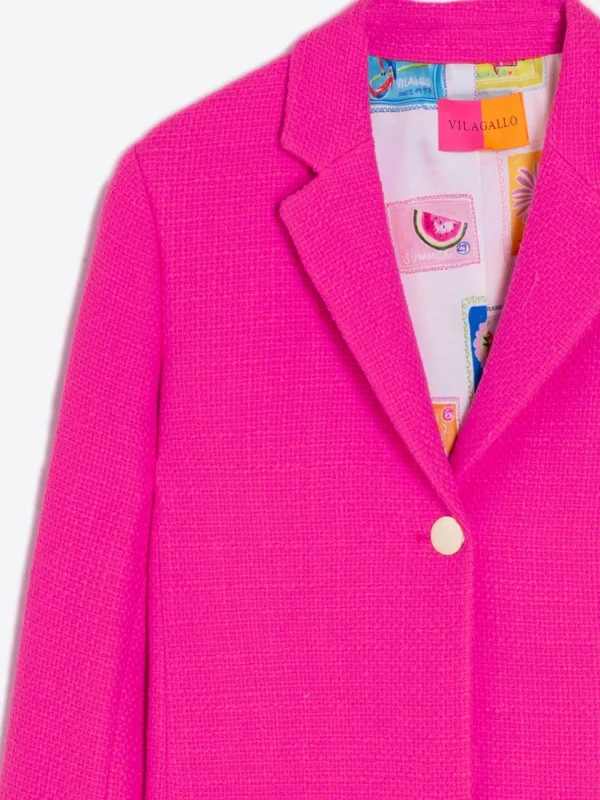 Mujer Vilagallo Chaqueta Imma Pink Madelaine