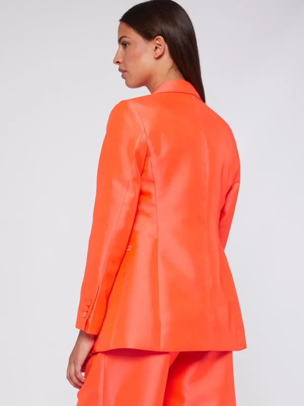 Mujer Vilagallo Chaqueta Mikado Fluor