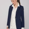 Mujer Vilagallo Chaqueta Punto Marino Perfect Fit