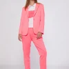 Mujer Vilagallo Chaqueta Punto Rosa Fluor