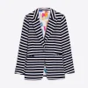 Mujer Vilagallo Chaqueta Sophia Blue Stripes Knit