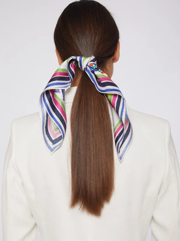 Mujer Vilagallo Foulard Seda Ikat 45Cm