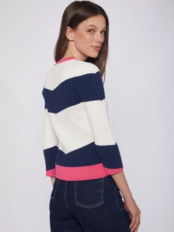 Mujer Vilagallo Jersey Punto Canale Colour Block