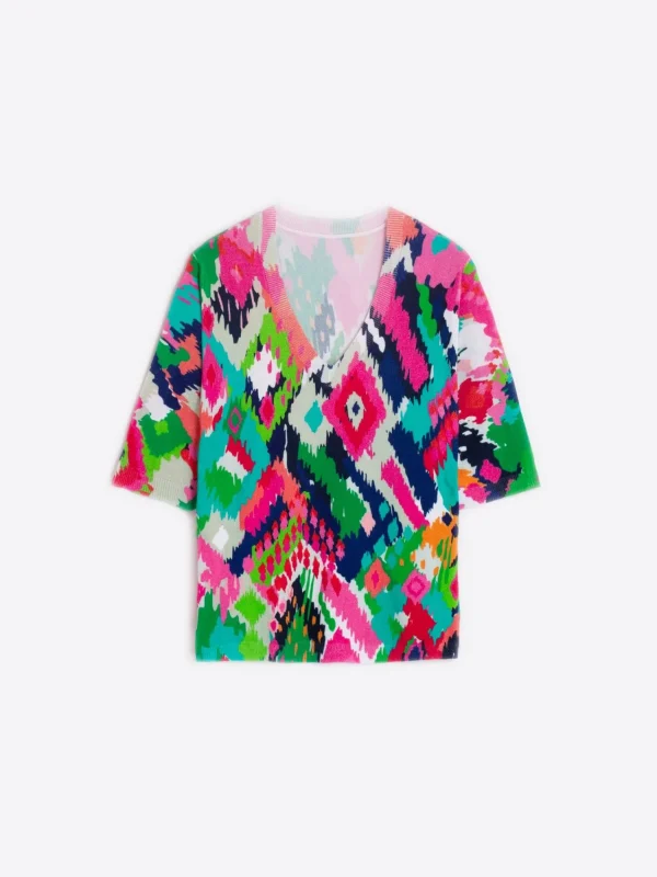 Mujer Vilagallo Jersey Punto Estampado Ikat