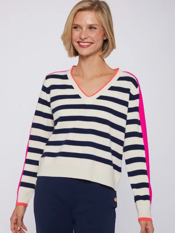 Mujer Vilagallo Jersey Punto Rayas Multicolor