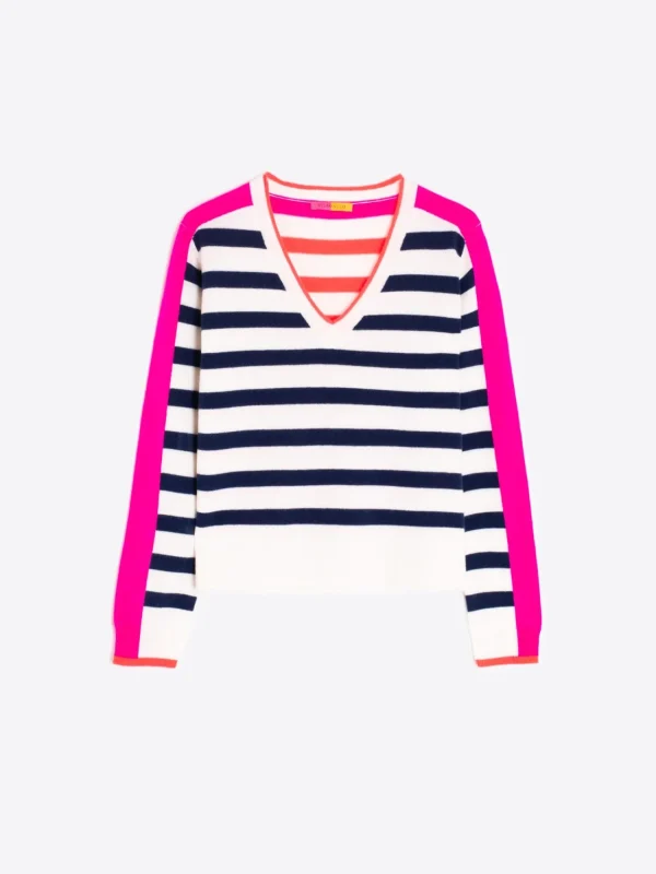 Mujer Vilagallo Jersey Punto Rayas Multicolor