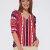 Mujer Vilagallo Knitwear Navajo Printed Pullover Navajo