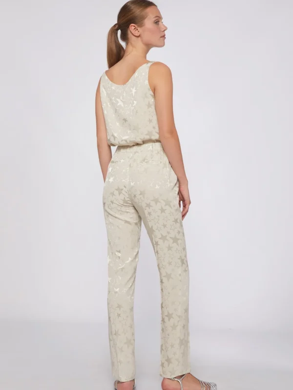 Mujer Vilagallo Pantalon Jacquard Estrellas