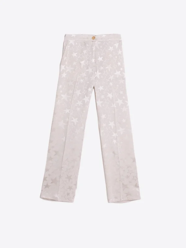 Mujer Vilagallo Pantalon Jacquard Estrellas