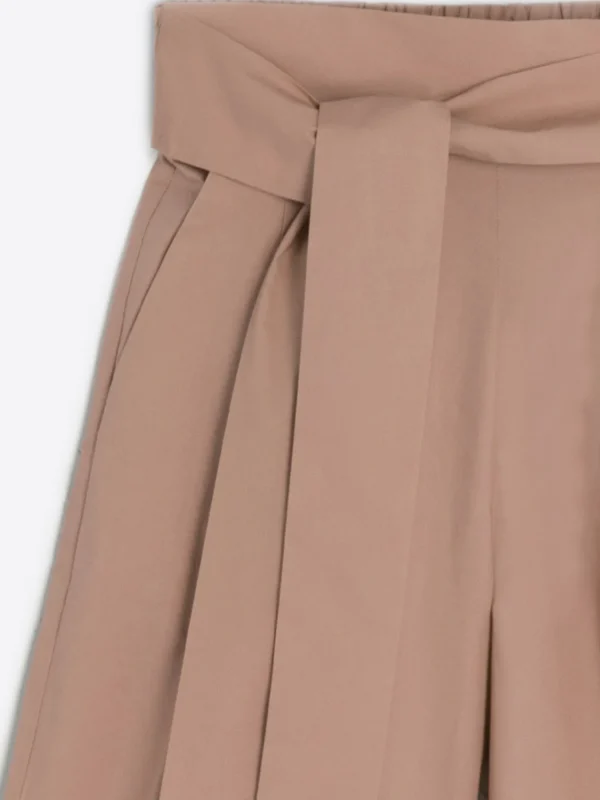 Mujer Vilagallo Pantalon Marie Beige Poplin
