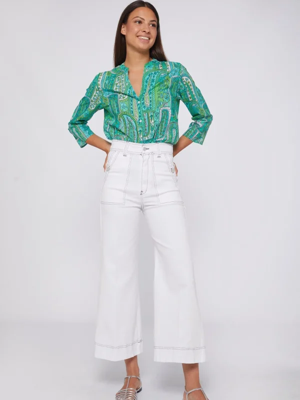 Mujer Vilagallo Pantalon Noa Blanco