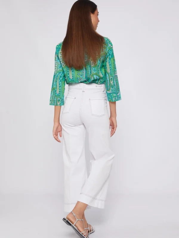 Mujer Vilagallo Pantalon Noa Blanco