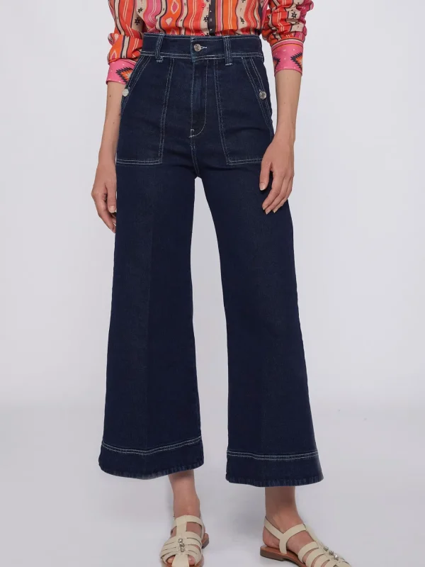 Mujer Vilagallo Pantalon Noa Denim