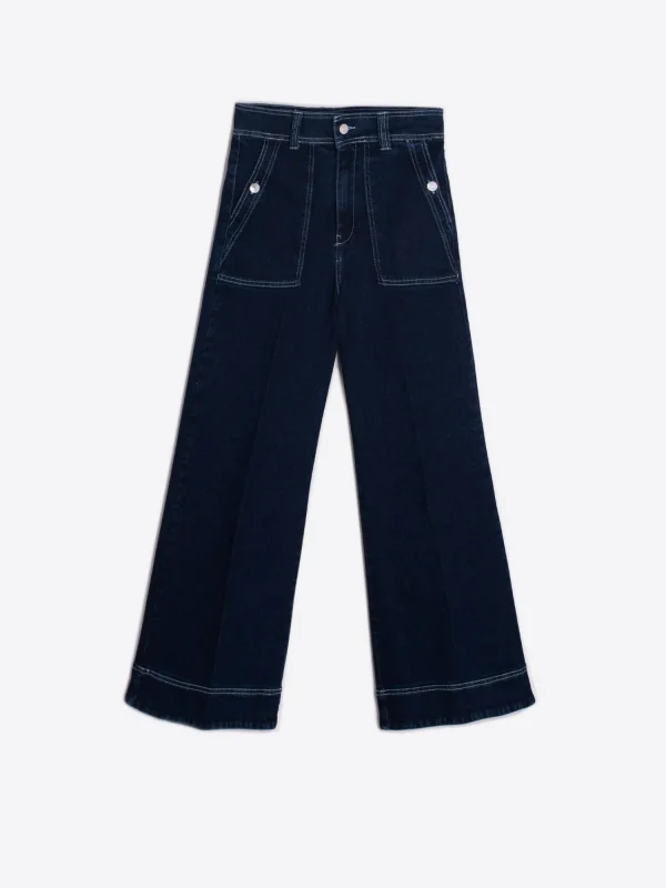 Mujer Vilagallo Pantalon Noa Denim