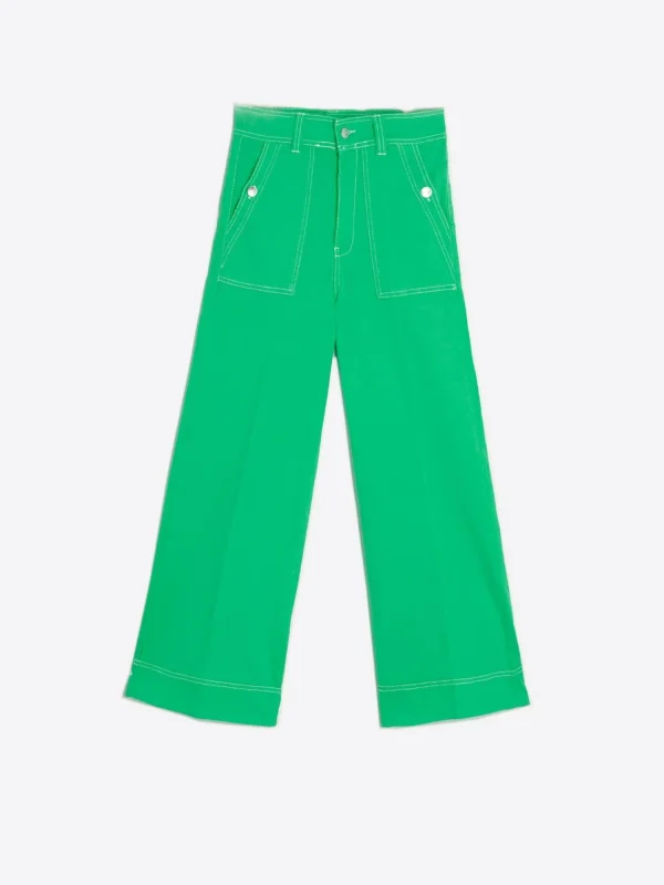 Mujer Vilagallo Pantalon Noa Verde