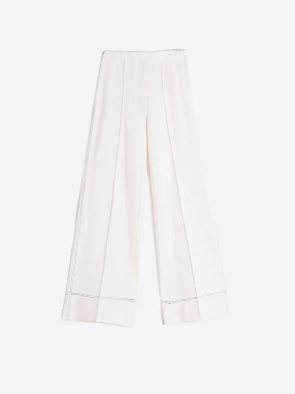 Mujer Vilagallo Pantalon Punto Blanco Perfect Fit