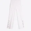 Mujer Vilagallo Pantalon Punto Blanco Perfect Fit