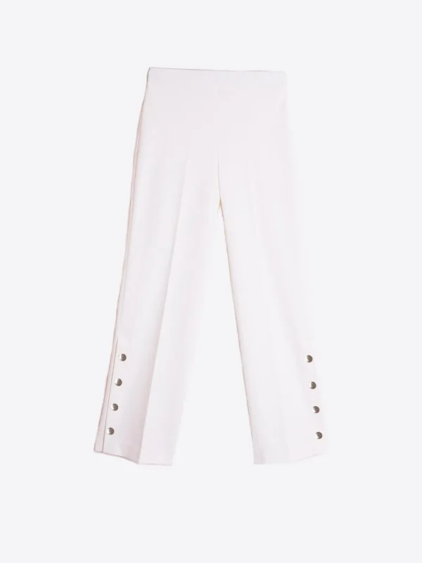 Mujer Vilagallo Pantalon Punto Blanco Perfect Fit