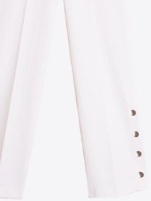 Mujer Vilagallo Pantalon Punto Blanco Perfect Fit