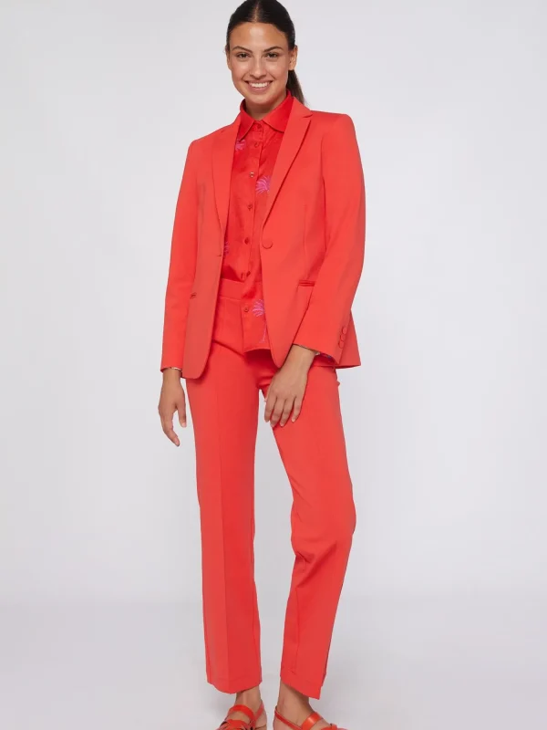 Mujer Vilagallo Pantalon Punto Coral Perfect Fit