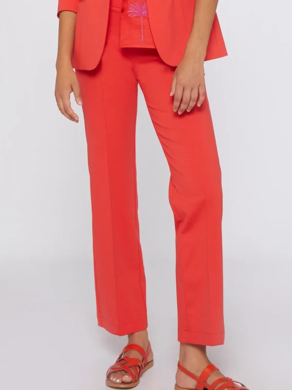 Mujer Vilagallo Pantalon Punto Coral Perfect Fit