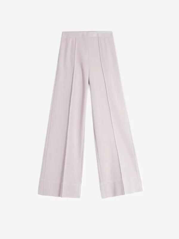 Mujer Vilagallo Pantalon Punto Marfil Perfect Fit