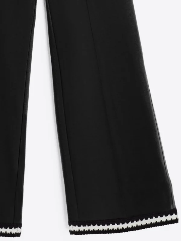 Mujer Vilagallo Pantalon Punto Negro Pasaman